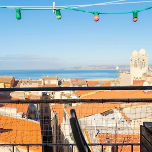 Terrasse Vue Mer & Quartier Historique Vieux Port Marseilles